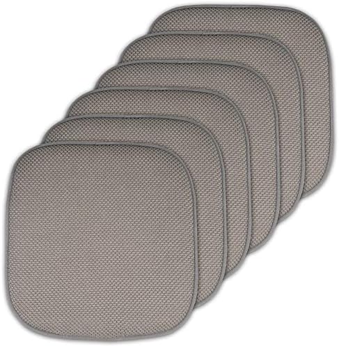 Sweet Home Collection Cushion Memory Foam Chair Pads Honeycomb Nonslip Back by SweetHomeCollection
