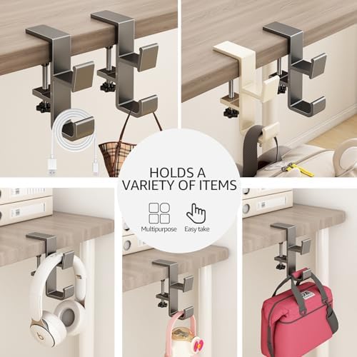 Desk Bag Hook, Aluminum Purse Hook - Image 7