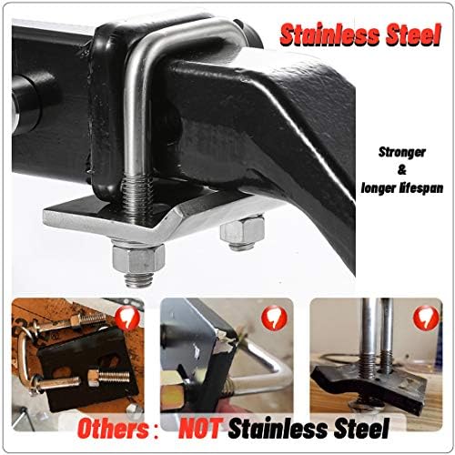 CZC AUTO Hitch Tightener 304 Stainless Steel Heavy Duty - Image 4