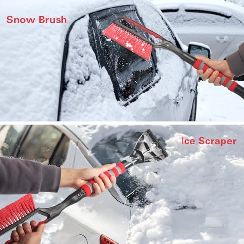 Snow Brush and Ice Scraper for Car Windshield, 26.4" Window Scraper Deicer for - Image 2