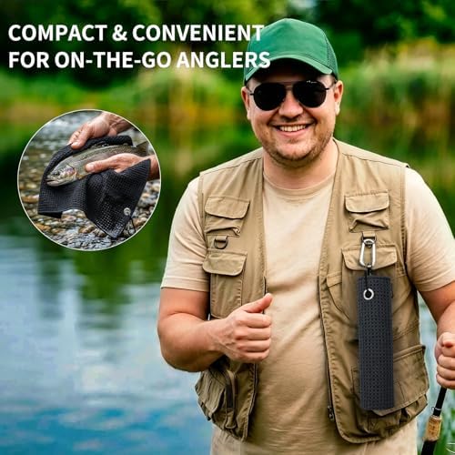 Fishing Towel with Clip, Hiking Towel, Golf Towel - Image 6