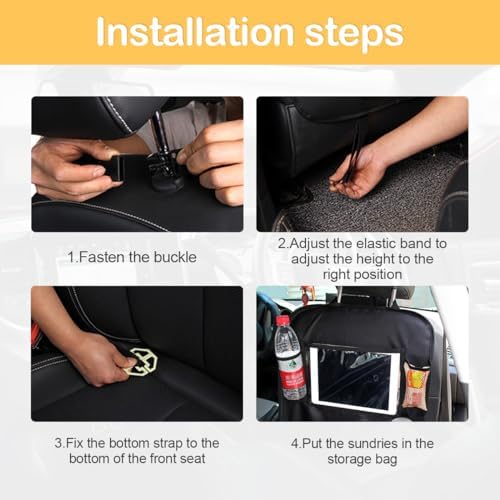 Osilly Car Seat Back Organizer, 2 Pack Backseat Storage Bag - Image 4