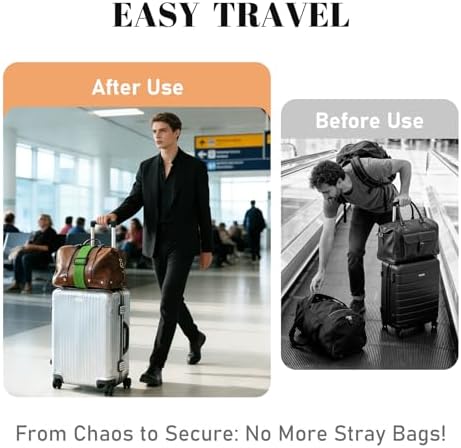 2 Pack Multi Use Strong Adjustable Luggage Connector Straps - Image 3