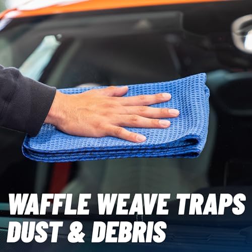 Chemical Guys, Waffle Weave Glass & Window Microfiber Towel, 2 Pack - Image 3