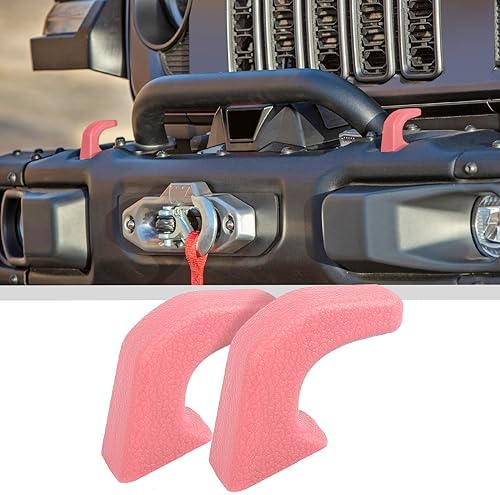 JWWY Tow Hook Protector Cover for Jeep Wrangler JK JL & Gladiator JT 4xe by jwwy