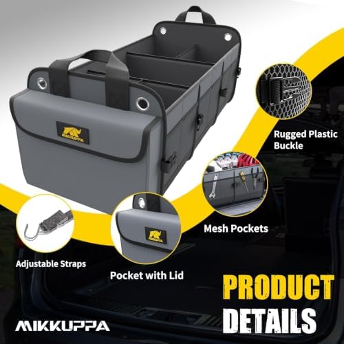 MIKKUPPA Trunk Organizer for SUV - 100L Collapsible Car Organizer - Image 4