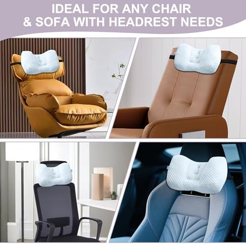 Adjustable Neck Pillow for Recliner, Headrest Pillow for Chair & Couch Support - Image 7
