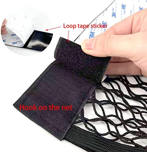 Universal Mesh Cargo Net Storage Net Wall Sticker Organizer Pouch Bag Storage - Image 2