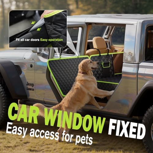 Pecute Back Seat Extender for Dogs 56.29 * 28.74 in, Car Window Fixing for - Image 2