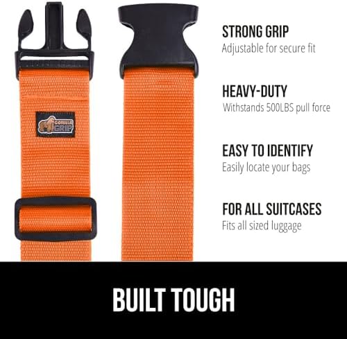 GORILLA GRIP Heavy Duty Luggage Straps - Image 2