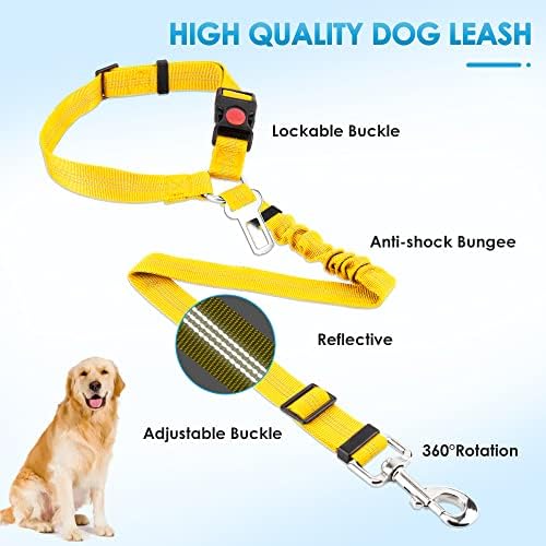 SlowTon Dog Seat Belt for Car, 2 Pack Dog Car Harness Seatbelt - Image 5