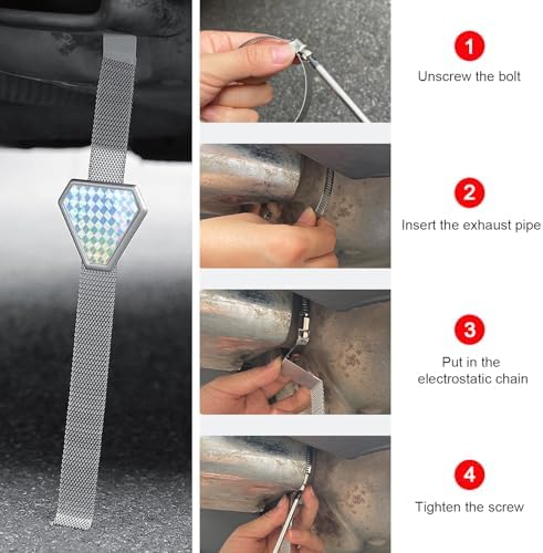 Car Anti Static Strip Earth Belt, Car Exhaust Pipe Static Discharge Strap - Image 6