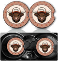 2Pack Highland Cow Car Cup Holder Coaster Neoprene Car Coasters by YGQZYYQ