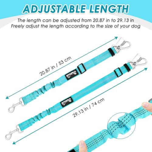 SlowTon Dog Seatbelt, 2 Pack Adjustable Heavy Duty Dog Safety Seat Belt - Image 5