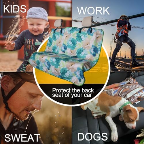 Back Seat Cover for Car Trucks Van SUV Jeep, Waterproof Rear Bench Towel Seat - Image 6