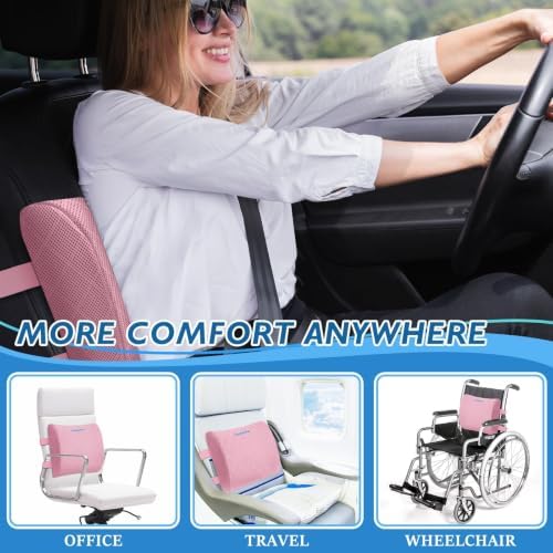 Lumbar Support Pillow for Office Chair, Back Support, Memory Foam - Image 6