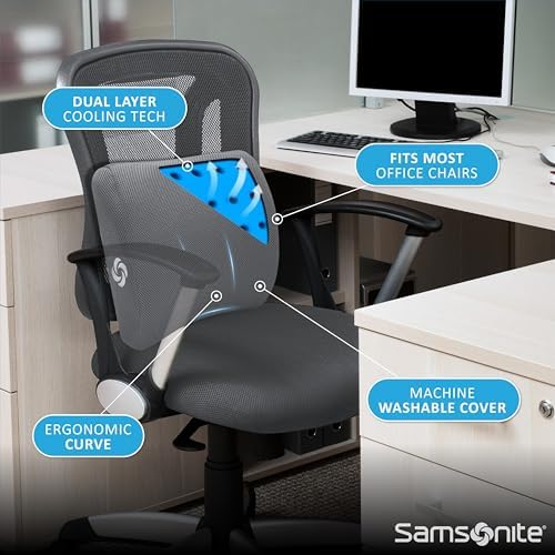 Samsonite Memory Foam Lumbar Support Pillow - Image 5