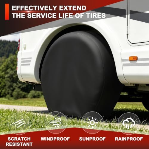 Explore Land Tire Covers 4 Pack Fit Tire Diameters 35-38.75 inch - Image 4