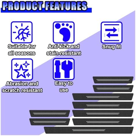 Car Door Sill Protector, Anti-Scratch Threshold Strip - Image 4