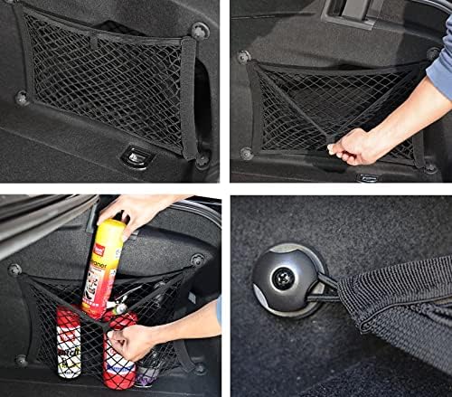 2 Pack Small Cargo Net Pocket Storage Mesh Net Elastic Automotive Cargo Nets - Image 5