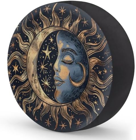 Sun Moon Spare Tire Cover 16in Spare Wheel Covers Tire Storage Cover - Image 2