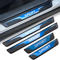 4Pcs Stainless Steel Door Sill Protector, Car Door Sills Threshold Protection by DREOOCAR