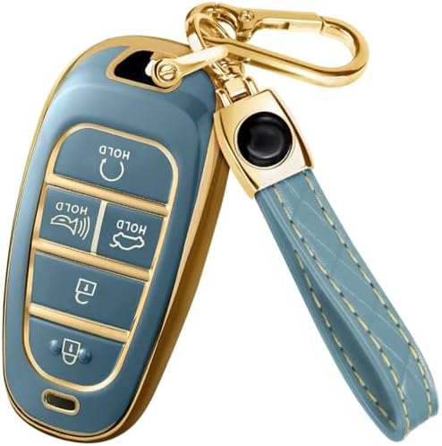 Lucrum Compatible with Hyundai Key Fob Cover & Keychain by Lucrum