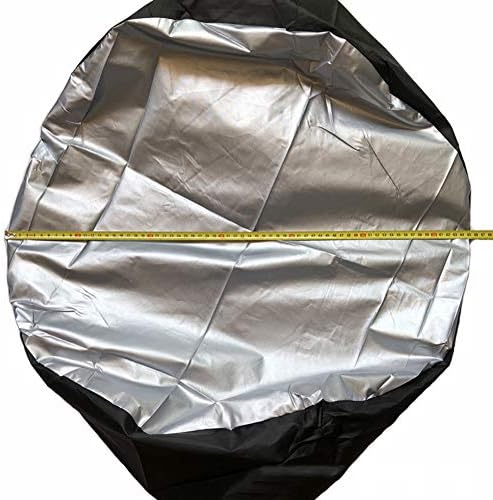 Car Black Sliver 13-19'', 17-22'' Spare Tire Tyre Wheel Cover Bag - Image 7