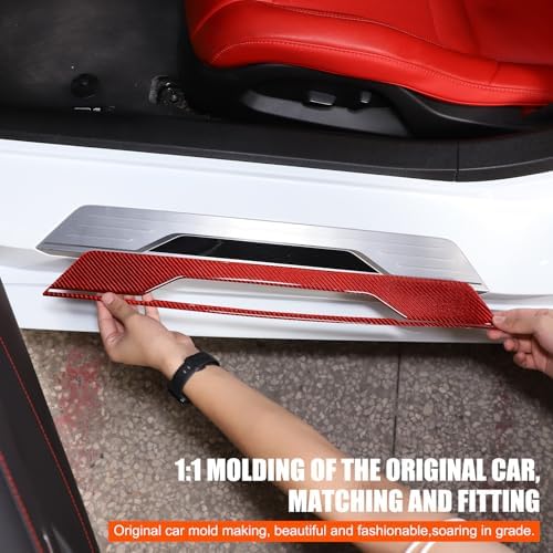2PCS Car Door Sill Protector, Automotive Door Entry Guard Compatible - Image 3
