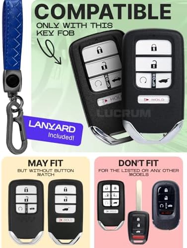 Lucrum Compatible with Honda Key Fob Cover & Keychain - Image 2