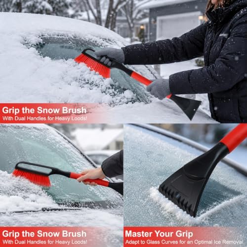 Conliwell 27" Snow Brush with Ice Scraper - Image 7