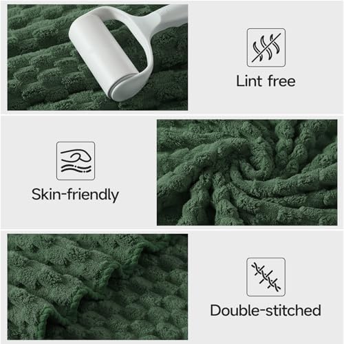 REDKISS Olive Green Microfiber Towels Set of 6-35x70 Inches Oversized Bath - Image 5