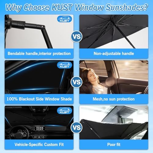 KUST Windshield Sun Shade Umbrella - Image 5