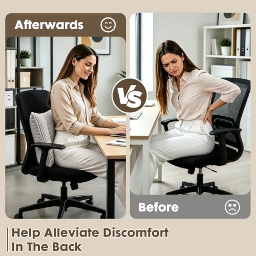 Corduroy Split Lumbar Support Pillow, 24×12×4 Inches Ergonomic 3 Section Back - Image 4