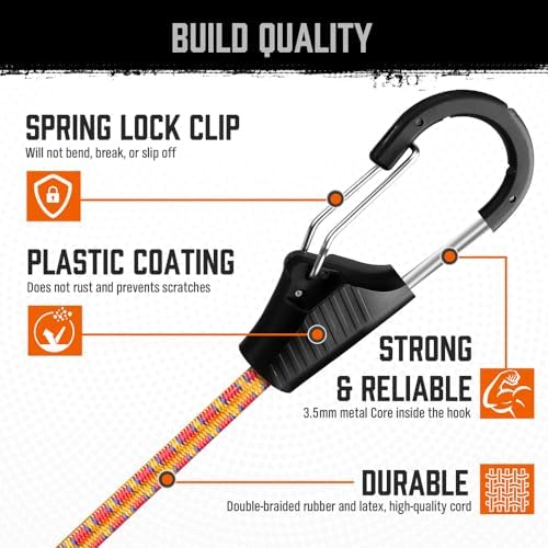 HORUSDY 28-Piece Premium Bungee Cords - Image 3