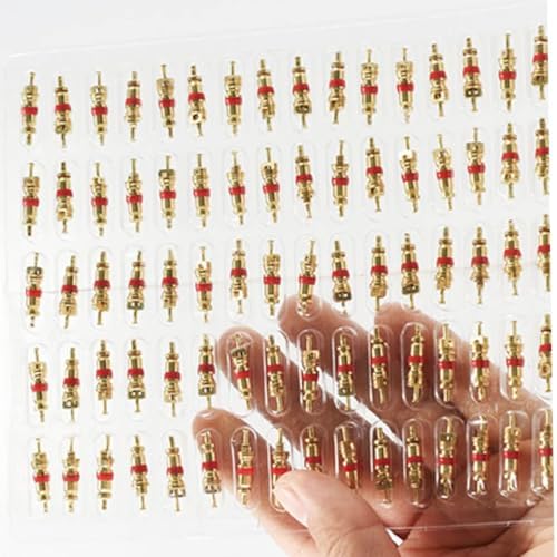 100 Pcs Car Tire Valve Stem Cores, Premium Nickel Plated Auto Valve Cores - Image 4