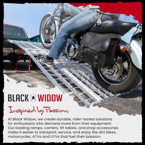 Black Widow Aluminum Motorcycle Hitch Carrier - Image 5