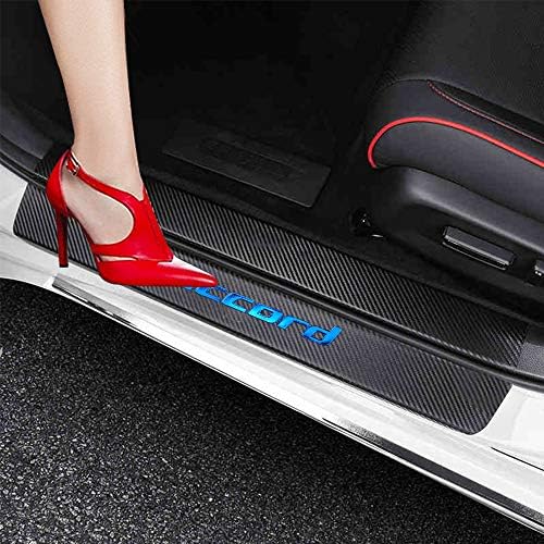 XITER for Honda Accord 2012-2025 Carbon Fiber Leather Car Door Sill Scuff Plate by XITER