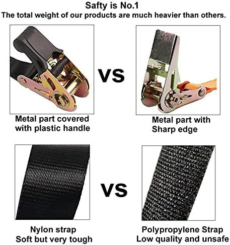 Ayaport Endless Ratchet Straps, 4FT Heavy Duty Cargo Tie Downs - Image 3