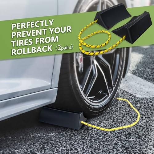 ROBLOCK Upgrade Wheel Chocks for Lightweight Travel Trailer Light Truck Car - Image 7