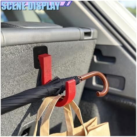 2PCS Car Trunk Umbrella Hook, Universal No Drilling Car Interior Storage Hanger - Image 5