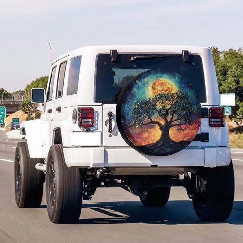 Delerain Tree Moon Galaxy Spare Tire Cover - Image 2