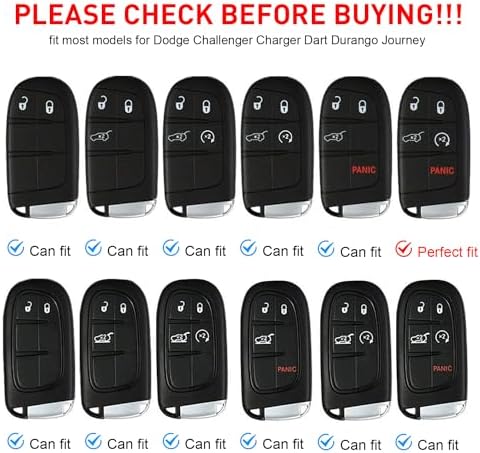 for Dodge Key Fob Cover with Keychain - Image 6