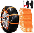 Universal Anti-Skid Snow Tire Chains, Heavy-Duty Anti Slip Tire Straps by Unknown