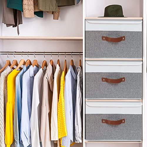 Yawinhe Collapsible Storage Bins, 13.0x9.0x7.9in - Image 5