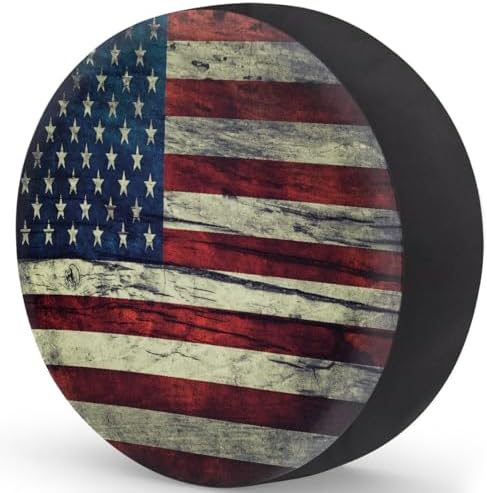 Flag Spare Tire Cover 17in Spare Wheel Covers Tire Storage Cover - Image 2
