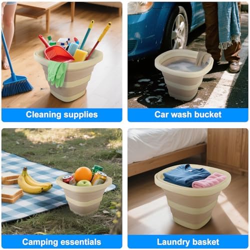 5L Collapsible Bucket with Handle, Mop Bucket - Image 5