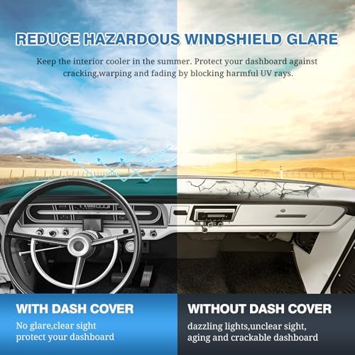 FIILINES Dash Cover for 1967-1972 Ford F100 F250 F350 Pickup Truck Interior - Image 6