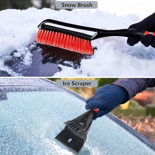 FOVAL 27" Ice Scraper Snow Brush, Wider Ice Scraper Snow Removal Car Brush - Image 2