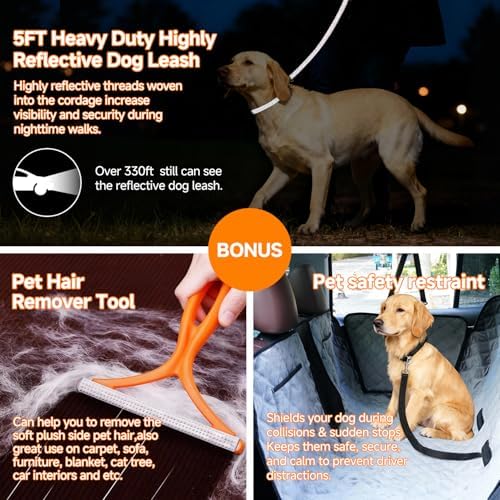 Dog Car Seat Cover Back Seat, Reversible Waterproof Hammock Car Protector - Image 7